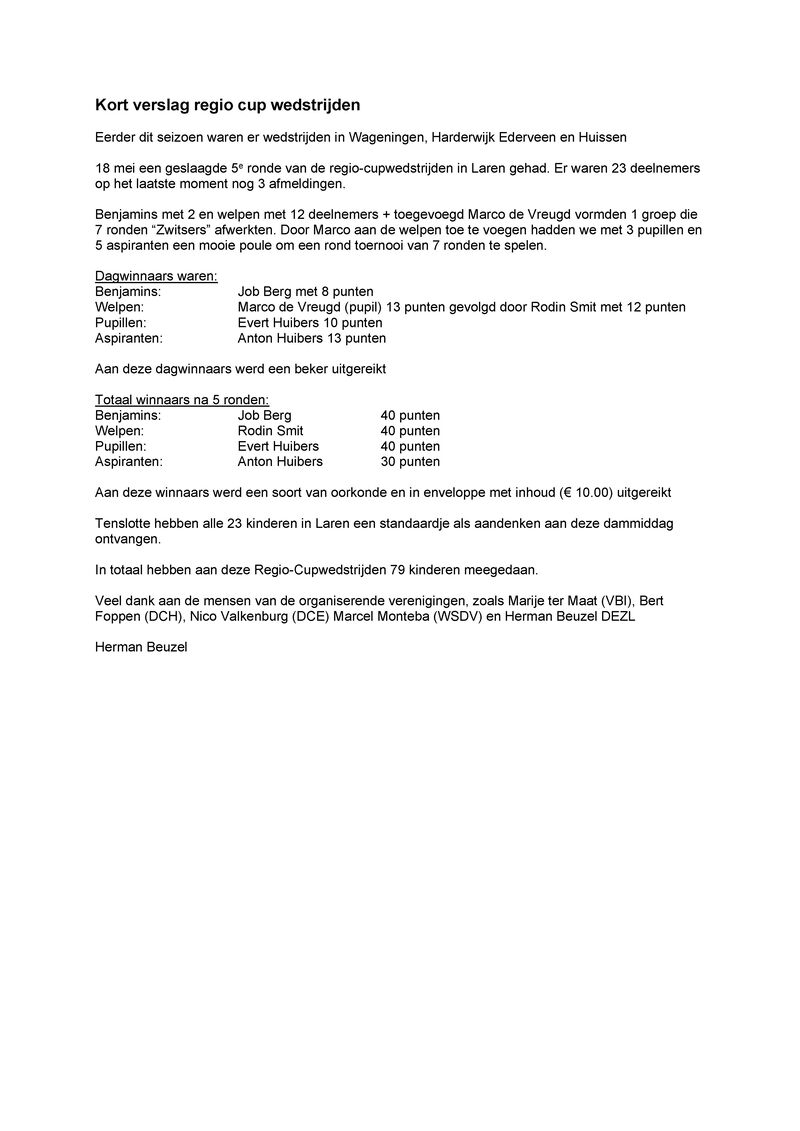 Bijlage05 - Kort verslag regio cup wedstrijden.pdf (pagina 1)